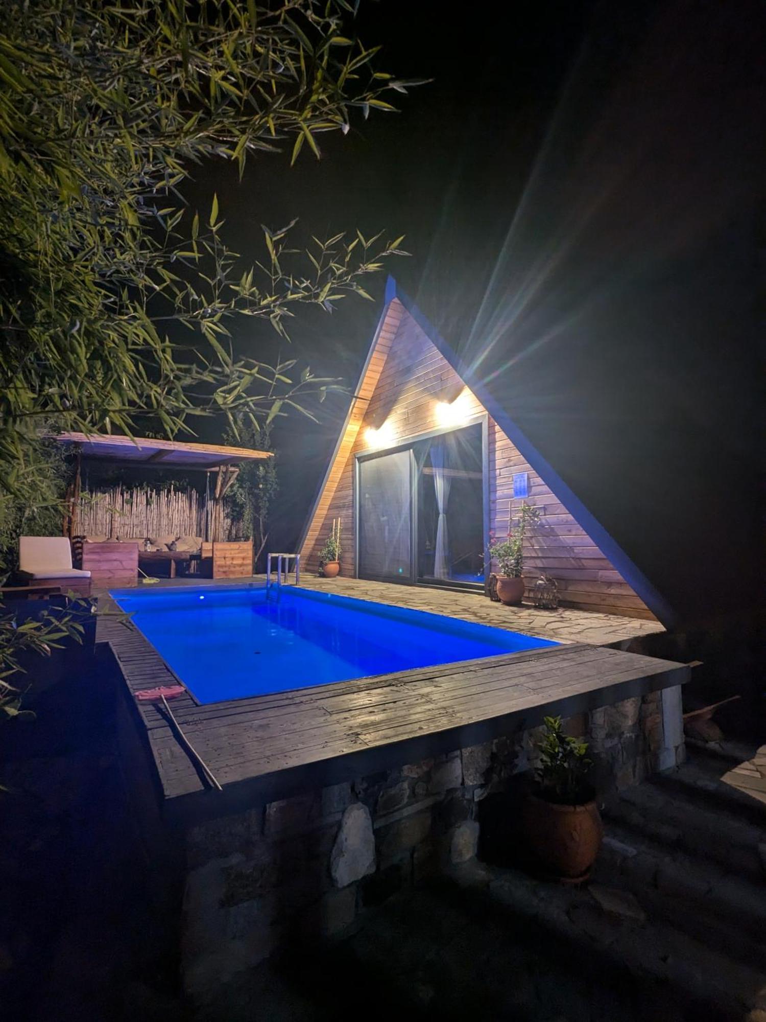 Unique Wooden Villa With Pool Olympiada Exteriér fotografie